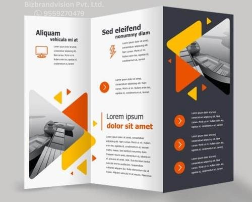 A4 tri-fold and bi-fold brochure printing by Bizbrandvision Pvt. Ltd. for professional marketing materials