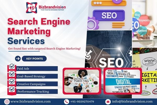 Best SEO and SEM company in India—Bizbrandvision Pvt. Ltd. providing expert search engine marketing solutions