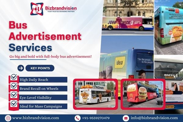 Pan India bus advertisement services by Bizbrandvision Pvt. Ltd. for mass outdoor branding and campaigns