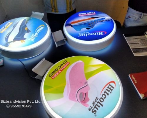 Custom flange board printing services by Bizbrandvision Pvt. Ltd. with design and installation support