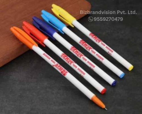 Custom logo pen printing services by Bizbrandvision Pvt. Ltd. for promotional campaigns and events