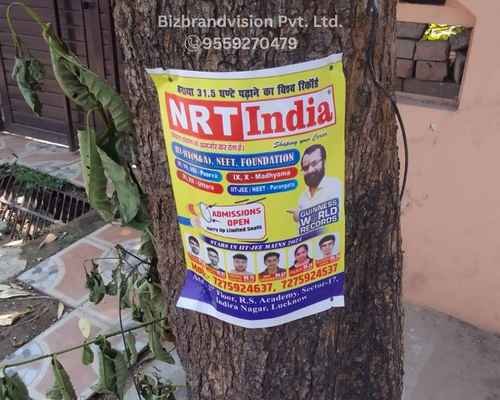 Custom sticker printing and pasting services by Bizbrandvision Pvt. Ltd. for brand promotion and product labeling