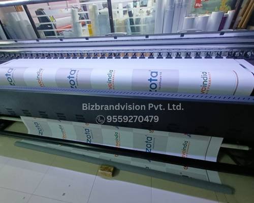 Flex and vinyl printing services by Bizbrandvision Pvt. Ltd. for indoor and outdoor brand promotions