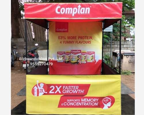 Foldable advertising canopy by Bizbrandvision Pvt. Ltd. for easy setup and roadside promotions