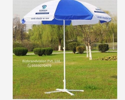 Garden umbrella advertising in Lucknow by Bizbrandvision Pvt. Ltd. for events and brand promotions