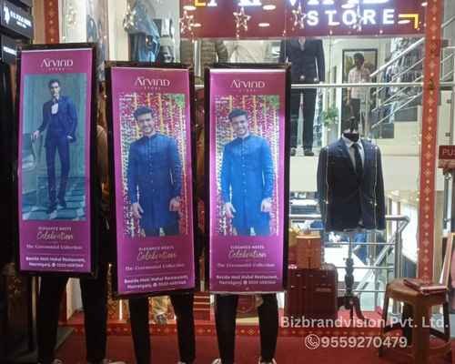 Lookwalker advertising services by Bizbrandvision Pvt. Ltd. – also known as human banner or human billboard marketing