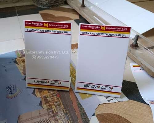 Promotional desk display standee printing in Lucknow by Bizbrandvision Pvt. Ltd. for in-store branding