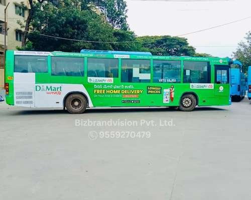 Public bus branding services across India by Bizbrandvision Pvt. Ltd. for mass transit promotions