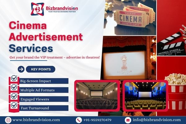 Theater advertisement solutions in Lucknow by Bizbrandvision Pvt. Ltd. for high-impact cinema advertising