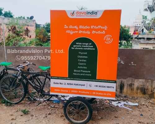 Tricycle roadshow branding services across India by Bizbrandvision Pvt. Ltd. for event-based campaigns