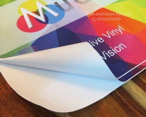 Vinyl pasting and printing services by Bizbrandvision Pvt. Ltd. for walls, glass, vehicles, and signboards